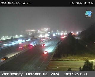 NB 5 at Carmel Mountain Rd.