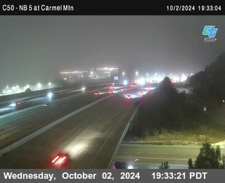 NB 5 at Carmel Mountain Rd.