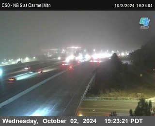 NB 5 at Carmel Mountain Rd.