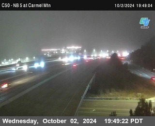 NB 5 at Carmel Mountain Rd.