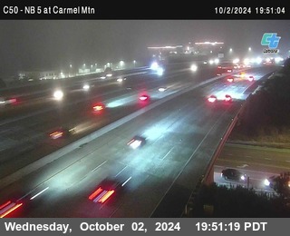 NB 5 at Carmel Mountain Rd.