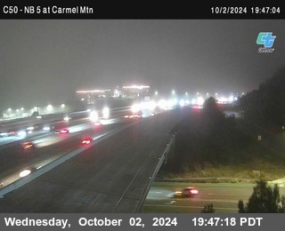 NB 5 at Carmel Mountain Rd.