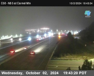 NB 5 at Carmel Mountain Rd.