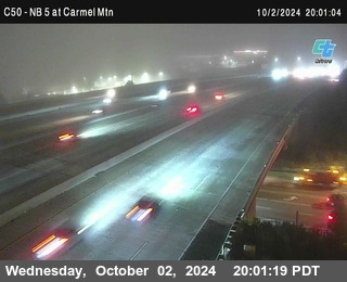 NB 5 at Carmel Mountain Rd.