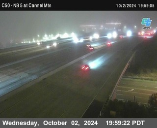 NB 5 at Carmel Mountain Rd.