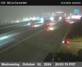 NB 5 at Carmel Mountain Rd.