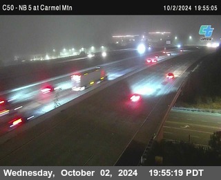 NB 5 at Carmel Mountain Rd.