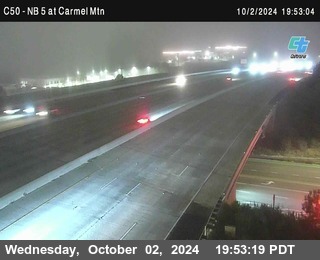 NB 5 at Carmel Mountain Rd.