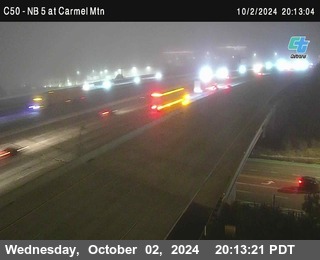 NB 5 at Carmel Mountain Rd.