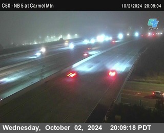 NB 5 at Carmel Mountain Rd.