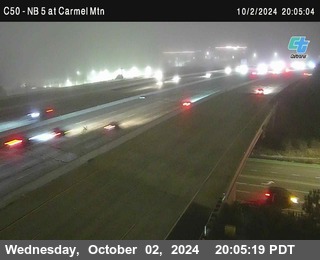 NB 5 at Carmel Mountain Rd.