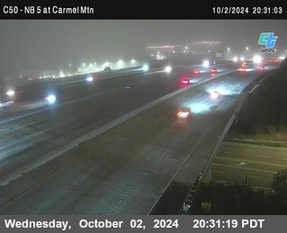 NB 5 at Carmel Mountain Rd.