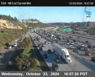 NB 5 at Carmel Mountain Rd.