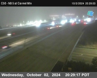 NB 5 at Carmel Mountain Rd.