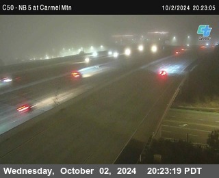 NB 5 at Carmel Mountain Rd.