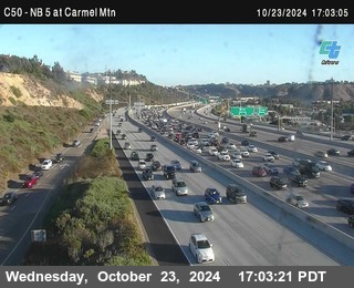 NB 5 at Carmel Mountain Rd.