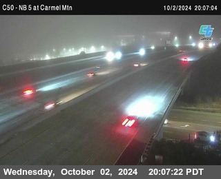 NB 5 at Carmel Mountain Rd.