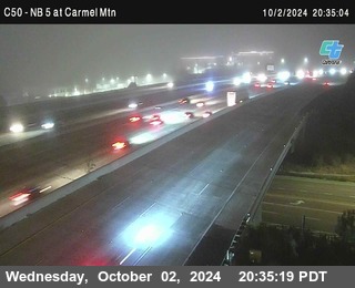 NB 5 at Carmel Mountain Rd.