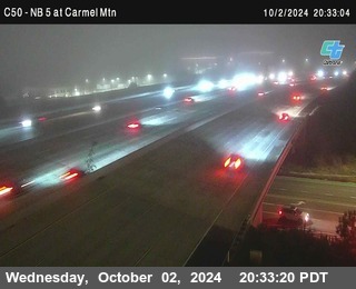 NB 5 at Carmel Mountain Rd.