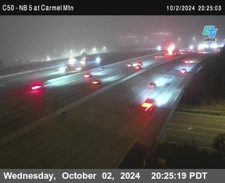 NB 5 at Carmel Mountain Rd.