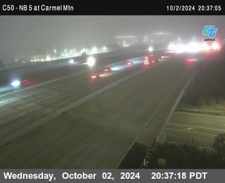 NB 5 at Carmel Mountain Rd.