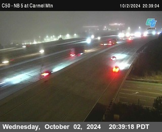 NB 5 at Carmel Mountain Rd.