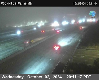 NB 5 at Carmel Mountain Rd.