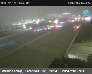 NB 5 at Carmel Mountain Rd.