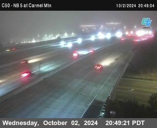 NB 5 at Carmel Mountain Rd.