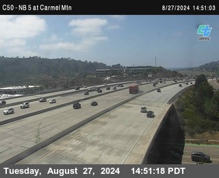 NB 5 at Carmel Mountain Rd.