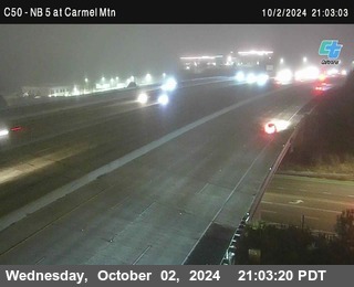 NB 5 at Carmel Mountain Rd.