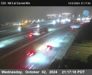 NB 5 at Carmel Mountain Rd.