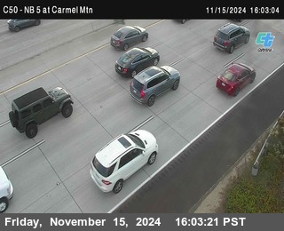 NB 5 at Carmel Mountain Rd.