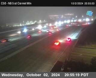 NB 5 at Carmel Mountain Rd.