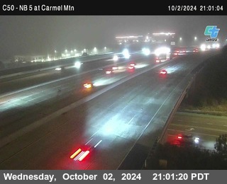 NB 5 at Carmel Mountain Rd.