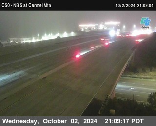 NB 5 at Carmel Mountain Rd.