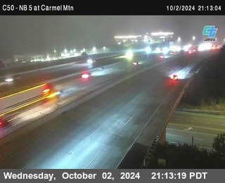 NB 5 at Carmel Mountain Rd.