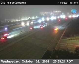 NB 5 at Carmel Mountain Rd.