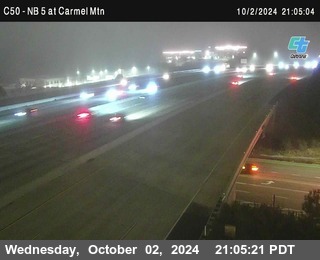 NB 5 at Carmel Mountain Rd.