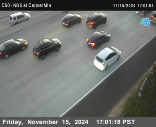 NB 5 at Carmel Mountain Rd.