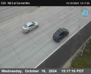 NB 5 at Carmel Mountain Rd.