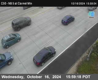 NB 5 at Carmel Mountain Rd.