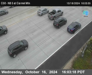 NB 5 at Carmel Mountain Rd.