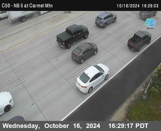 NB 5 at Carmel Mountain Rd.