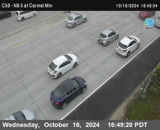 NB 5 at Carmel Mountain Rd.