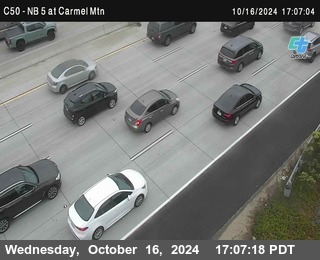 NB 5 at Carmel Mountain Rd.