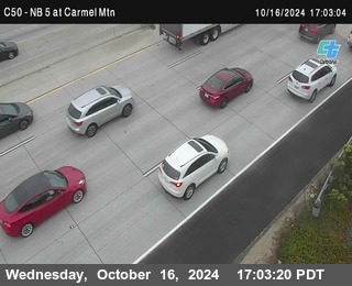 NB 5 at Carmel Mountain Rd.