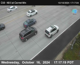 NB 5 at Carmel Mountain Rd.