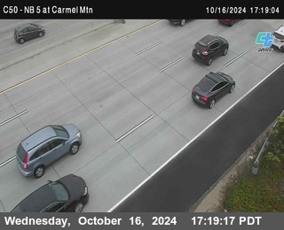 NB 5 at Carmel Mountain Rd.