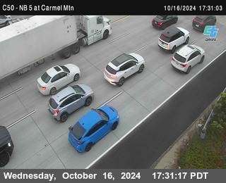 NB 5 at Carmel Mountain Rd.